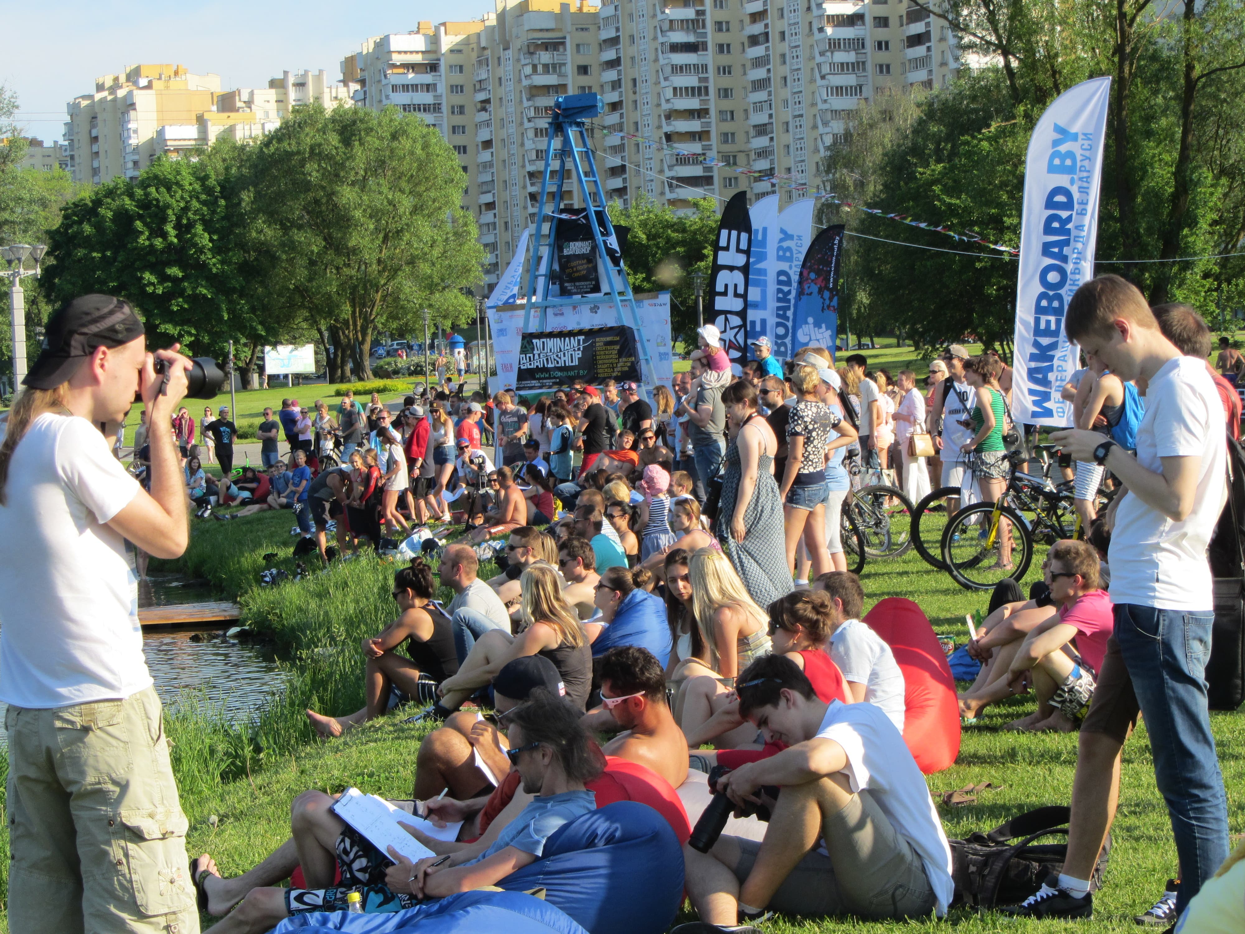 соревнования по вейкборду на Комсомольском озере
