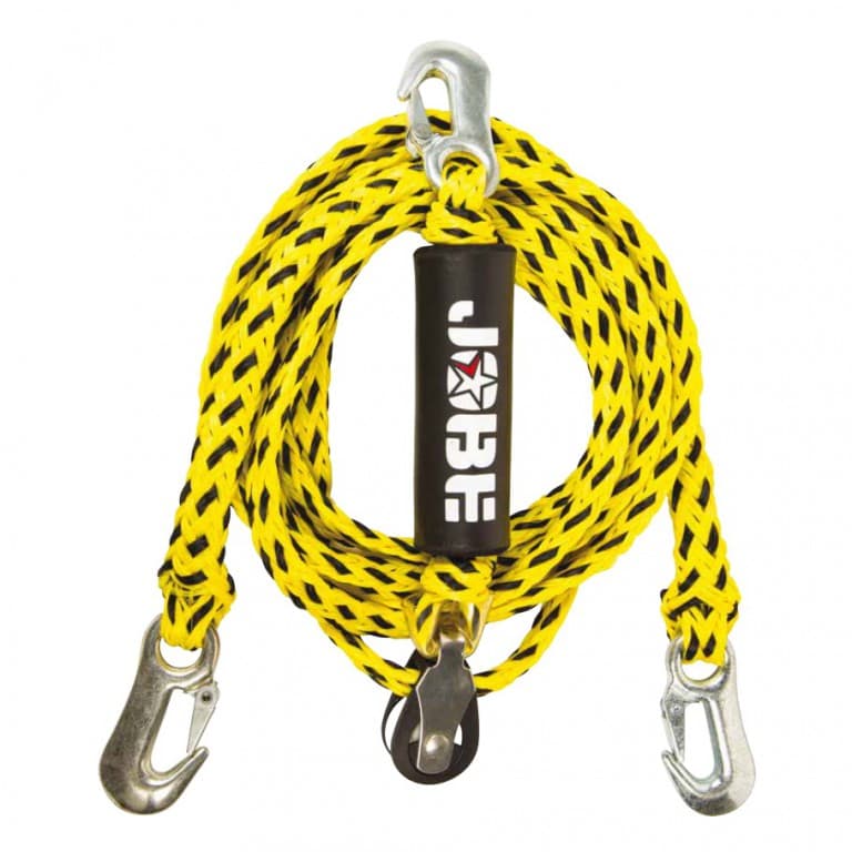 Jobe Watersports Bridle 8 Ft – Zugleine Für Wassersport Mit Schwimmer, Ohne Umlenkrolle, Für 2 Personen, Gelb