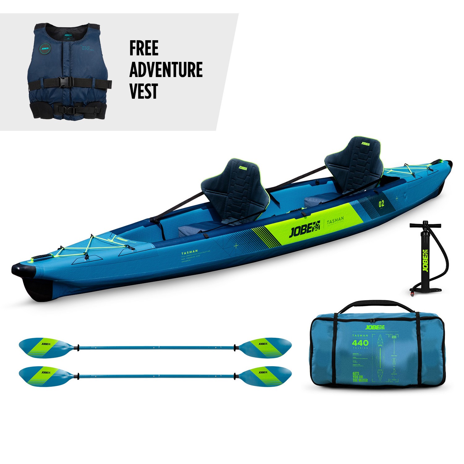 Каяк Jobe Tasman Inflatable Kayak Каяк Jobe Tasman Inflatable Kayak