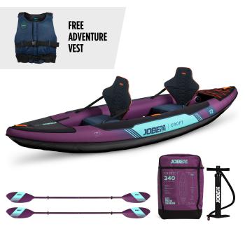 Каяк Jobe Croft Inflatable Kayak Package Sunset Purple