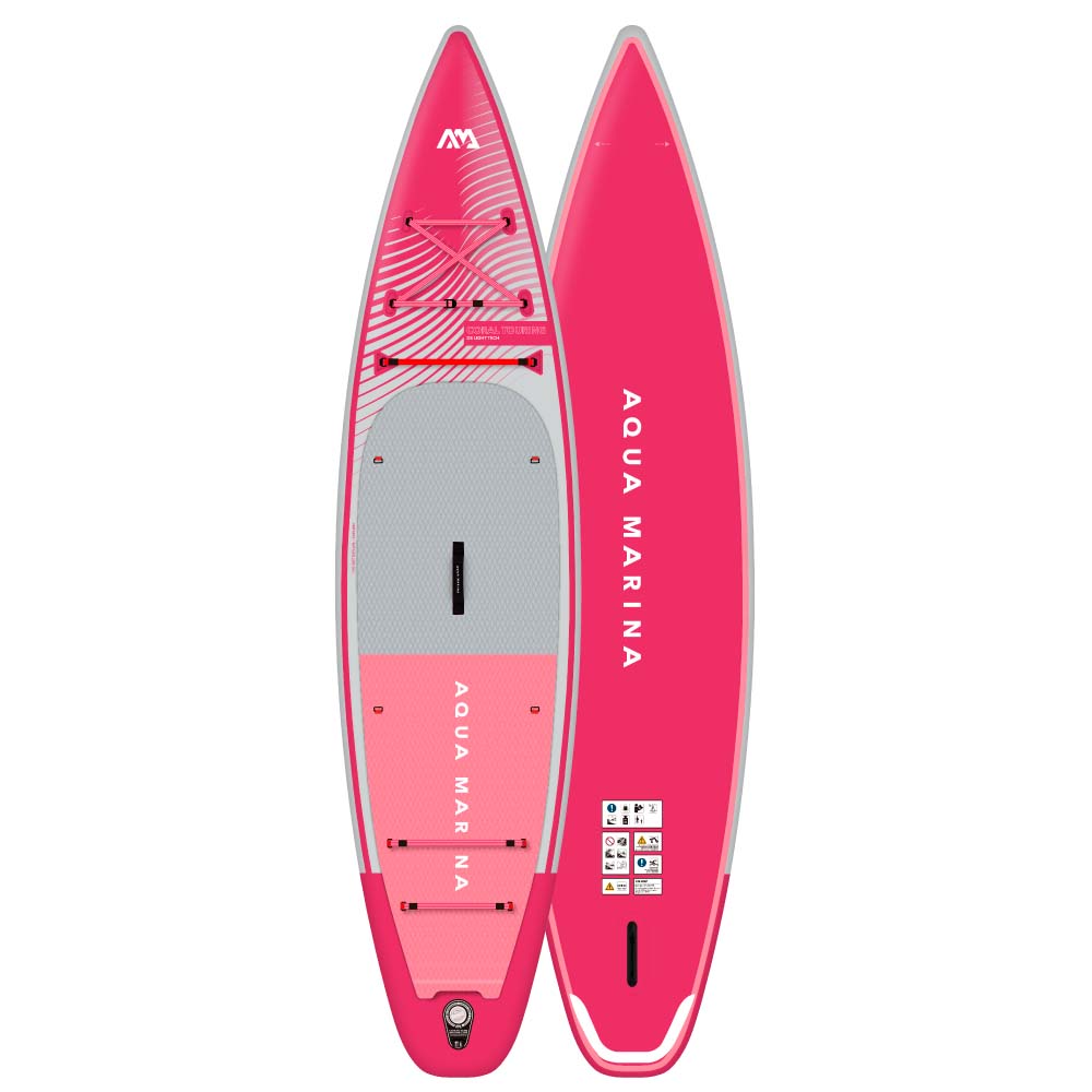 Серф Сап надувной с веслом для туризма Aqua Marina Coral Touring (Raspberry) 11'6" Серф Сап надувной с веслом для туризма Aqua Marina Coral Touring (Raspberry) 11'6"